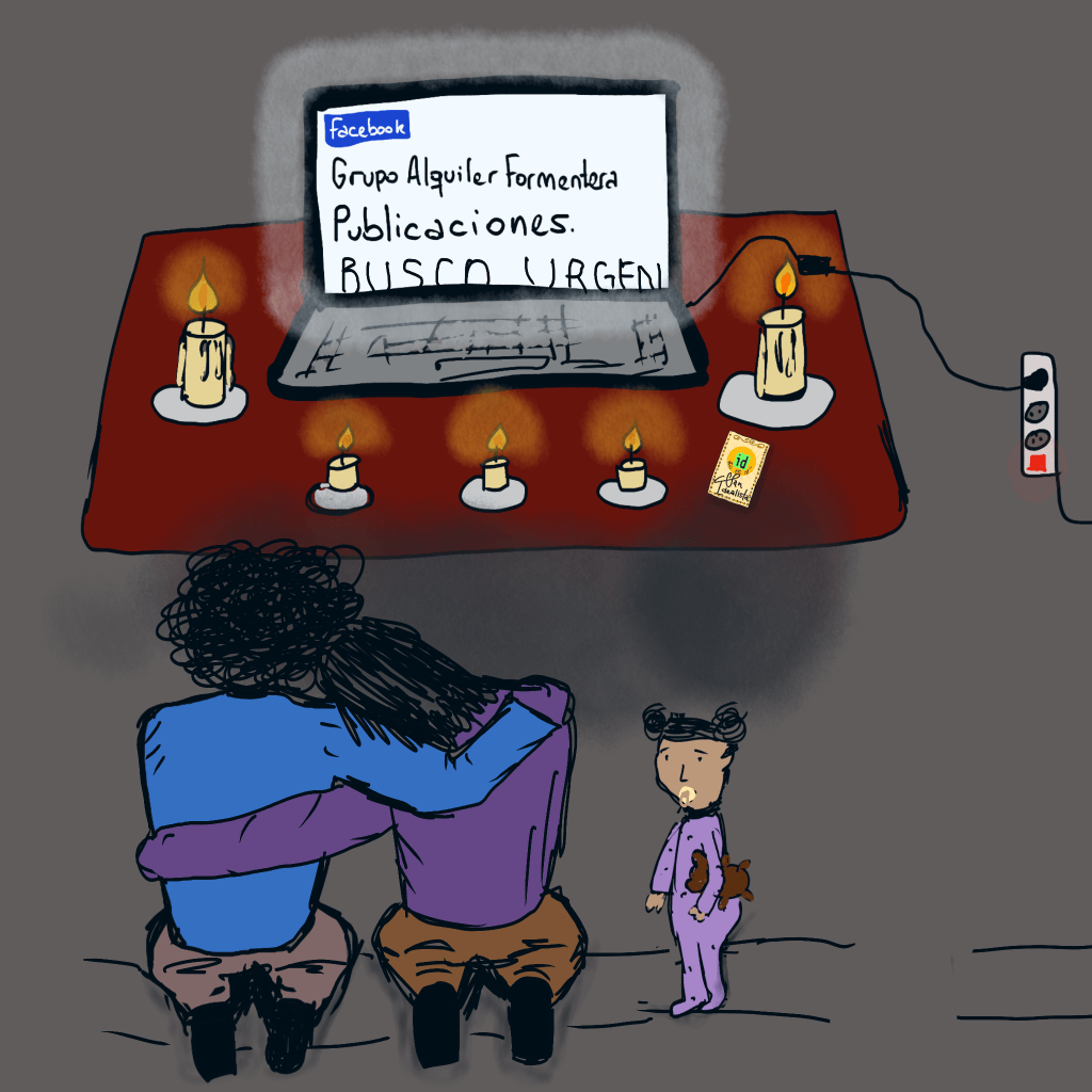 Estamos esperando el milagro de la aparición de una casa disponible para nosotros.